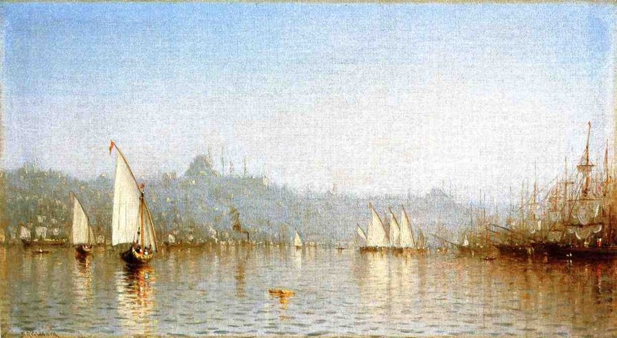 Sanford Robinson Gifford Constantinople, from the Golden Horn